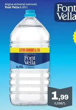 Sorli Font vella - aigua mineral natural oferta