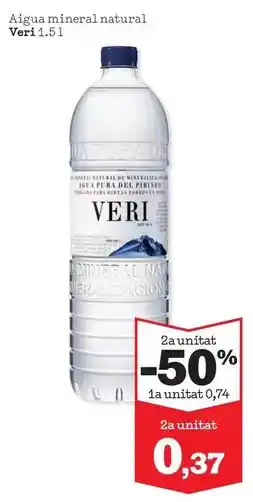Sorli Veri - agua mineral natural oferta