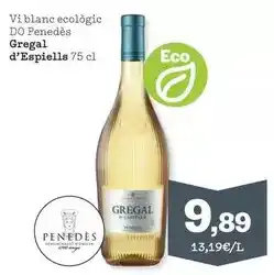 Sorli Gregal d'espiells - vi blanc lògic do penedes oferta