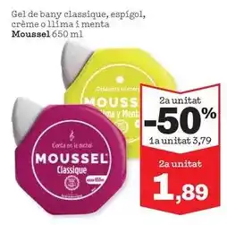 Sorli Moussel - gel de bany classique, espigol, crème o llima i menta oferta