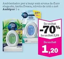 Sorli Ambi pur - ambientador per a bany amb aroma de flors elegant/ herba fresca/ nuvols de coto o net oferta