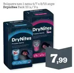 Sorli Drynites - bolquers nen i nena 4/7 o 8/15 anys oferta