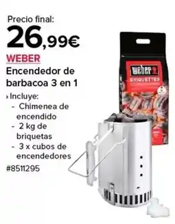 Costco Weber - encendedor de barbacoa 3 en 1 oferta