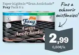 Sorli Foxy - paper higienic gran acolchado oferta