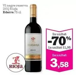 Sorli Ederra - vi negre reserva doq rioja oferta