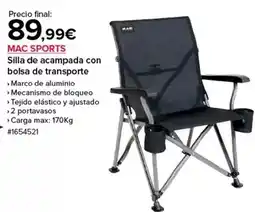 Costco Mac - silla de acambada con bolsa de transporte oferta