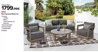 Costco Set 4 piezas menora oferta