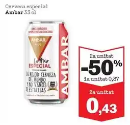 Sorli Ambar - cerveza especial oferta