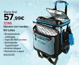 Costco Titan - nevera con ruedas 60 latas oferta