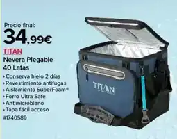 Costco Titan - nevera plegable 40 latas oferta