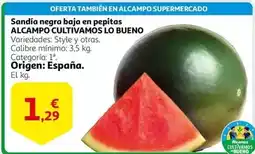 Alcampo Alcampo - sandía negra baja en pepitas oferta