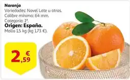 Alcampo Origen - naranja oferta