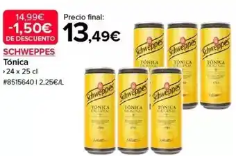 Costco Schweppes - tónica oferta