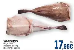 Makro Origen - cola de rape oferta