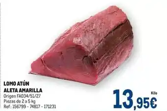 Makro Origen - lomo atun aleta amarilla oferta