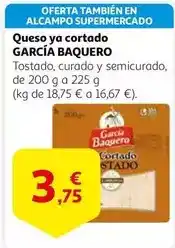 Alcampo García baquero - queso ya cortado oferta