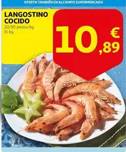 Alcampo Alcampo - langostino cocido oferta