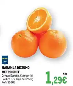Makro Chef - naranja de zumo oferta