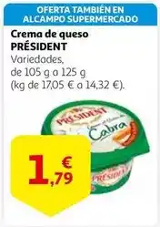 Alcampo Président - crema de queso oferta