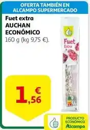 Alcampo Auchan - fuet extra oferta