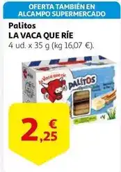 Alcampo La vaca que ríe - palitos oferta