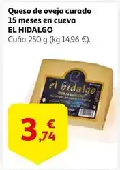 Alcampo El hidalgo - queso de oveja curado oferta