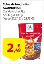 Alcampo Aguinamar - colas de langostino oferta