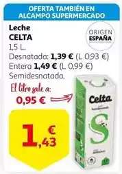 Alcampo Celta - leche oferta