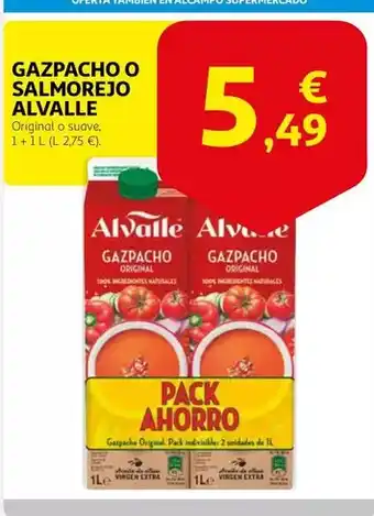 Alcampo Alvalle - gazpacho o salmorejo oferta