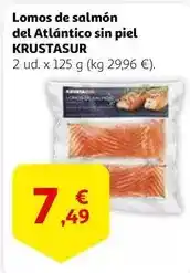 Alcampo Lomos de salmón del atlantico sin piel oferta