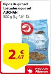Alcampo Auchan - pipas de girasol tostadas aguasal oferta