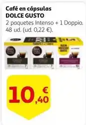 Alcampo Dolce gusto - café en cápsulas oferta