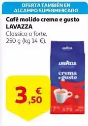 Alcampo Alcampo - café molido crema e gusto oferta