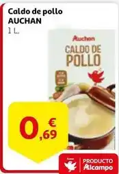 Alcampo Auchan - caldo de pollo oferta