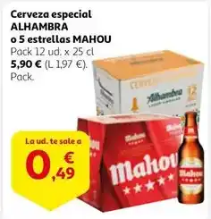 Alcampo Alhambra - cerveza especial oferta