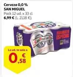 Alcampo San miguel - cerveza 0.0 % oferta