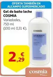 Alcampo Alcampo - gel de bano leche oferta