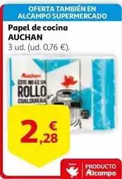 Alcampo Auchan - papel de cocina oferta