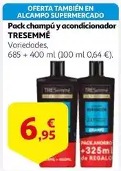 Alcampo Tresemmé - pack champú y acondicionador oferta