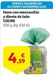 Alcampo Alcampo - heno con manzanilla y diente de leon oferta