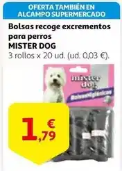 Alcampo Alcampo - bolsas recoge excrementos para perros oferta