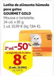 Alcampo Gourmet - latizia de alimento húmedo para gatos oferta