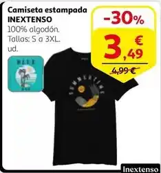 Alcampo Inextenso - camiseta estampada oferta