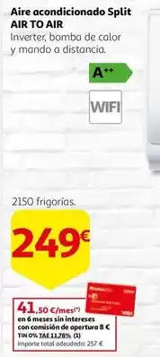 Alcampo Aire - acondicionado split air to air oferta