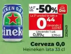 Dia Heineken - cerveza 0,0 lata 33 cl oferta