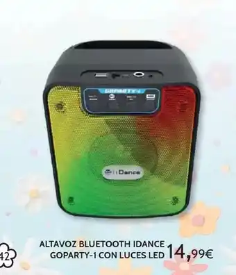 Toy Planet Altavoz bluetooth idance goparty-1 con luces led oferta
