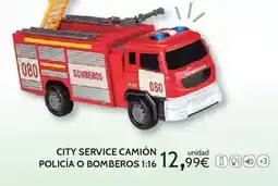 Toy Planet City service camion policia o bomberos oferta