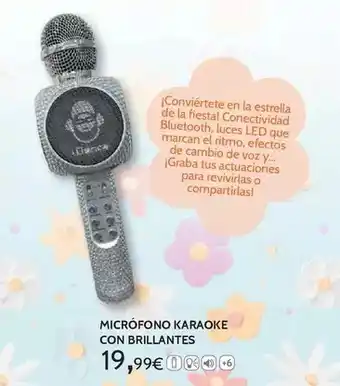 Toy Planet Micrófono karaoke con brillantes oferta