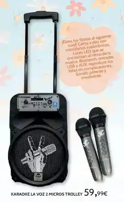 Toy Planet Karaoke la voz 2 micros trolley oferta