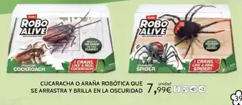 Toy Planet Zuru - cucarcha o arána robótica que se arrastra y brilla en la oscuridad oferta